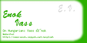 enok vass business card